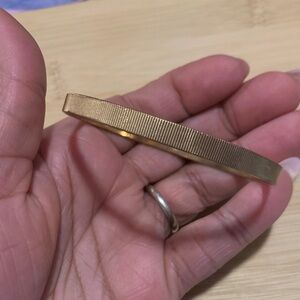 Gold Textured Bangle Bracelet